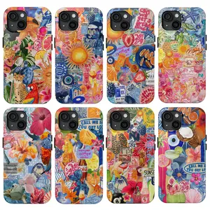 Coquette Italian Summer Collage Phone Case, Summer Vibes Phone Case, Suitable for iPhone 17-11 Pro Max/Plus and  Samsung Galaxy S23-25