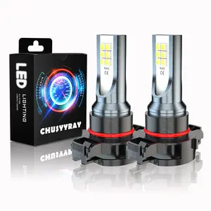 For GMC Acadia 2007 2008 2009 2010 2011 2012 2x 6000K NEW White 5202 LED Bulbs Fog Lights Truck Replacement