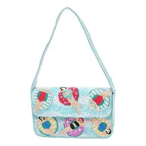 Wildflower San Tropez Glass Beaded Shoulder Bag