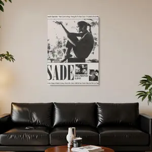 Framed 2D Flat, 1pcs, 2D Flat canvas s-FramedSade  Life Album Art Print, Posters and prints, living room, office, bar, cafe, birthday gifts, home decor, holiday gifts, parties, work gifts, Halloween Gift, 2D Flat Matte Decorative
