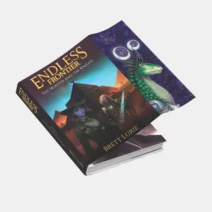 Endless Frontier (Book 1) The Hunter and the Knight Deluxe Dust Jaket Double Cover Edition by Brett Lurie - Fantasy Adventure Hardcover science fiction special edition