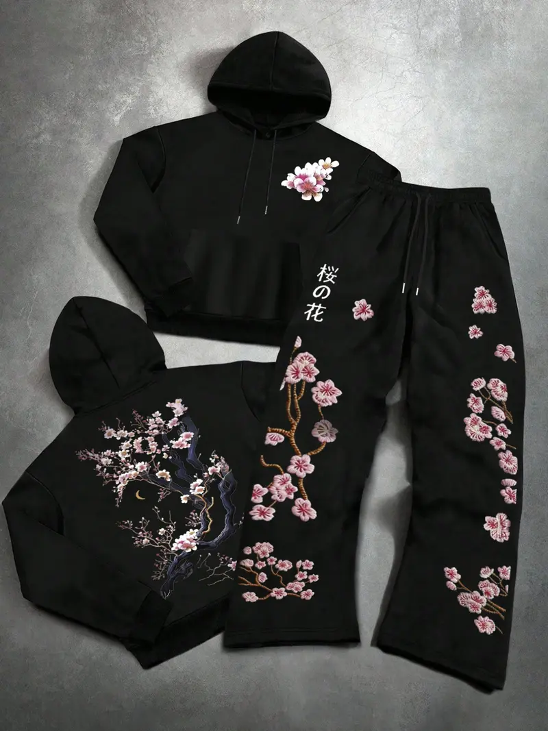 flower hoodie and pants set - TikTok Shop