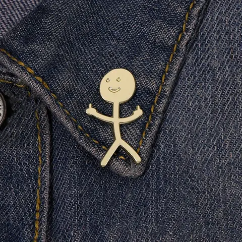 1 Piece Cute Cartoon Figure Design Alloy Brooch Pin Clip, Lapel Brooch, Casual Clothes Accessories For Men & Women, Fashion Accessory