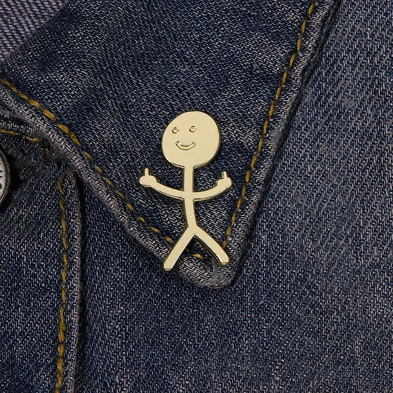 1 Piece Cute Cartoon Figure Design Alloy Brooch Pin Clip, Lapel Brooch, Casual Clothes Accessories For Men & Women, Fashion Accessory