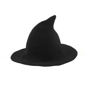 Women Witch Hat For Hats Wide Brim Spire Knitted Cap Party Masquerade Costume Daily