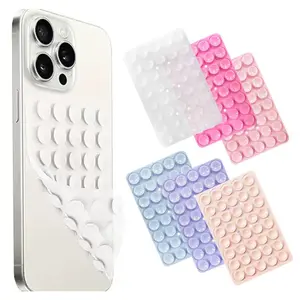 Silicone Suction Cup Phone Case Mount, Double Sided Phone Holder Mount, Universal Smartphone Holder, Hands-Free Strong Grip Holder for Selfies and Videos, Vacuum Phone Holder, Suction Cup Bracket, Phone Accessories