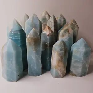 Sky Blue Quartz Towers for Creativity Communication & Meditation Enhances Throat Chakra Fosters Serenity and Unity in Mind Body and Spirit Ideal for Space Cleansing and Feng Shui