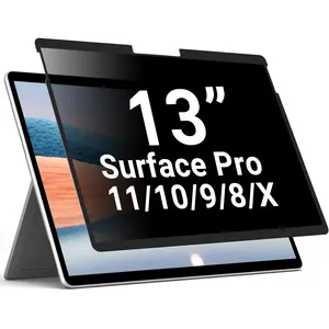LUSA DESIGN Surfcae Pro 13 inch Privacy Screen, for Microsoft Surface Pro 11/10/9/8/X, Removable Privacy Screen and Reusable Anti-Spy Anti-Glare Anti Blue Light Protector