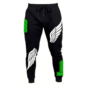 AOP Gamer Sweatpants, Angelica Free Fire Style Design For Fans Gift, Green Edition