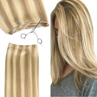 #16/22 Light Blonde Highlighted Golden Blonde