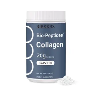 BJBKKBZ Grass-Fed Collagen Peptides Powder, 20g Bioactive Collagen per Serving, Supports Skin, Hair, Nails & Joints, 567g