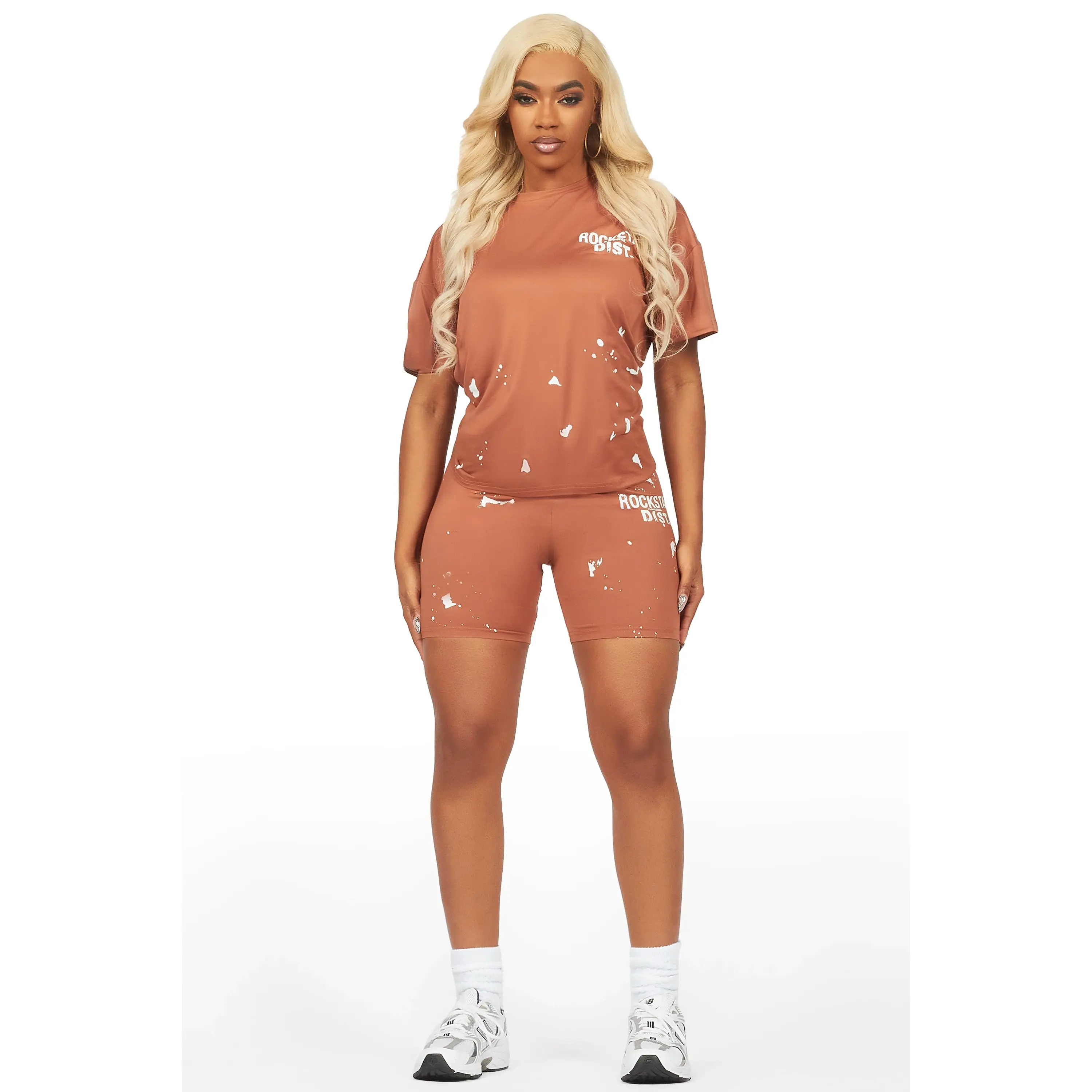 Living For It Mocha Bike Short Set