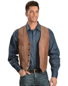 Scully Men's Lamb Leather Vest - 503-189