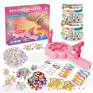 619 Pcs Friendship Bracelet Making Kit for Ages 8-12, Arts and Crafts String Maker Tool, DIY Bracelet Set for Kids Travel Activities
