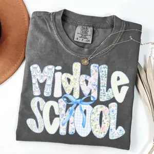 Middle School Teacher Comfort Colors T-Shirt - Middle School T-Shirt, Back to School, First Day of School, Teacher Tshirts, Gifts for Teachers