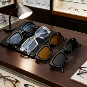 4-Pack Retro Rectangle Sunglasses for Men & Women, Vintage Y2K Fashion Shades with UV400 Protection, Durable Lightweight Eyewear with Comfortable Fit for Daily, Street Style & All-Day Outdoor Wear