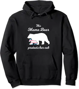 Mama Bear Protects Her Cub Transgender LGBT Trans Pride Pullover Hoodie - Lydiagarcia Shop 21B07ZD3BQSF