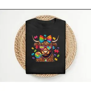 Support For Autism Comfortable Adorable Unisex Graphic T Shirts