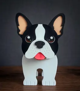 dorable Boston Terrier Glasses Holder | 3D Printed Desk Organizer & Key Storage