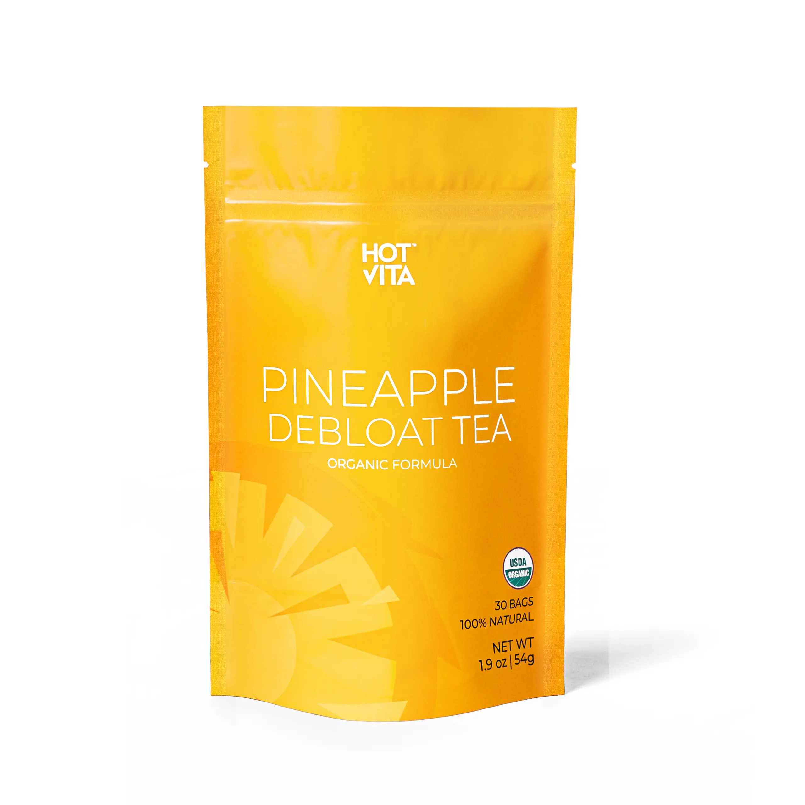 Dr. Ming Tea Pineapple Cleanse Organic Herbal Tea Bags - US Made, Natural Ingredients, Energizing Formula, Refreshing Daily Boost - 30 Count