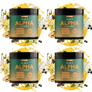Alpha 10-in-1 Shilajit Gummies for Men Energy, Stamina  Focus | Ashwagandha, Tongkat Ali, Maca ,Vegan| Zero Sugar| 30 Count