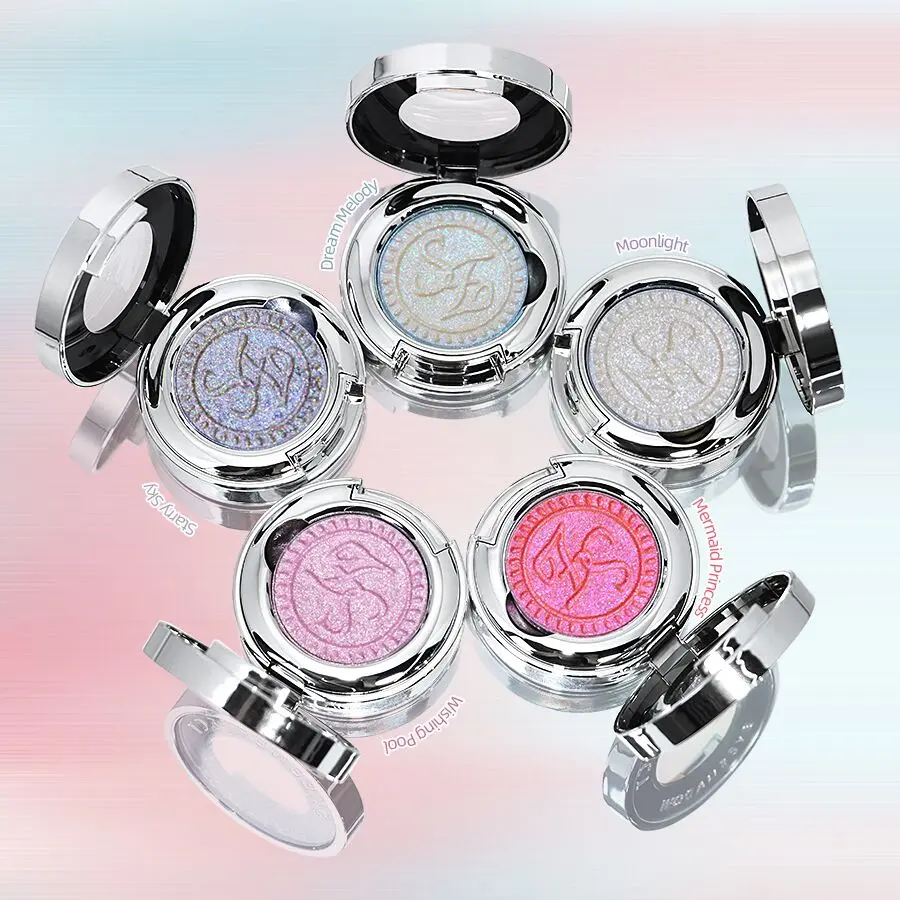 SE SHEENEFFECT Multichrome Eyeshadow Highlighter, Radiant Pearlescent Finish, Bright Sparkle Aurora Chrome Makeup, Sparkle Eyeshadow, Assorted Colors Eyeshadow, For a Bold Face Look, Assorted Colors