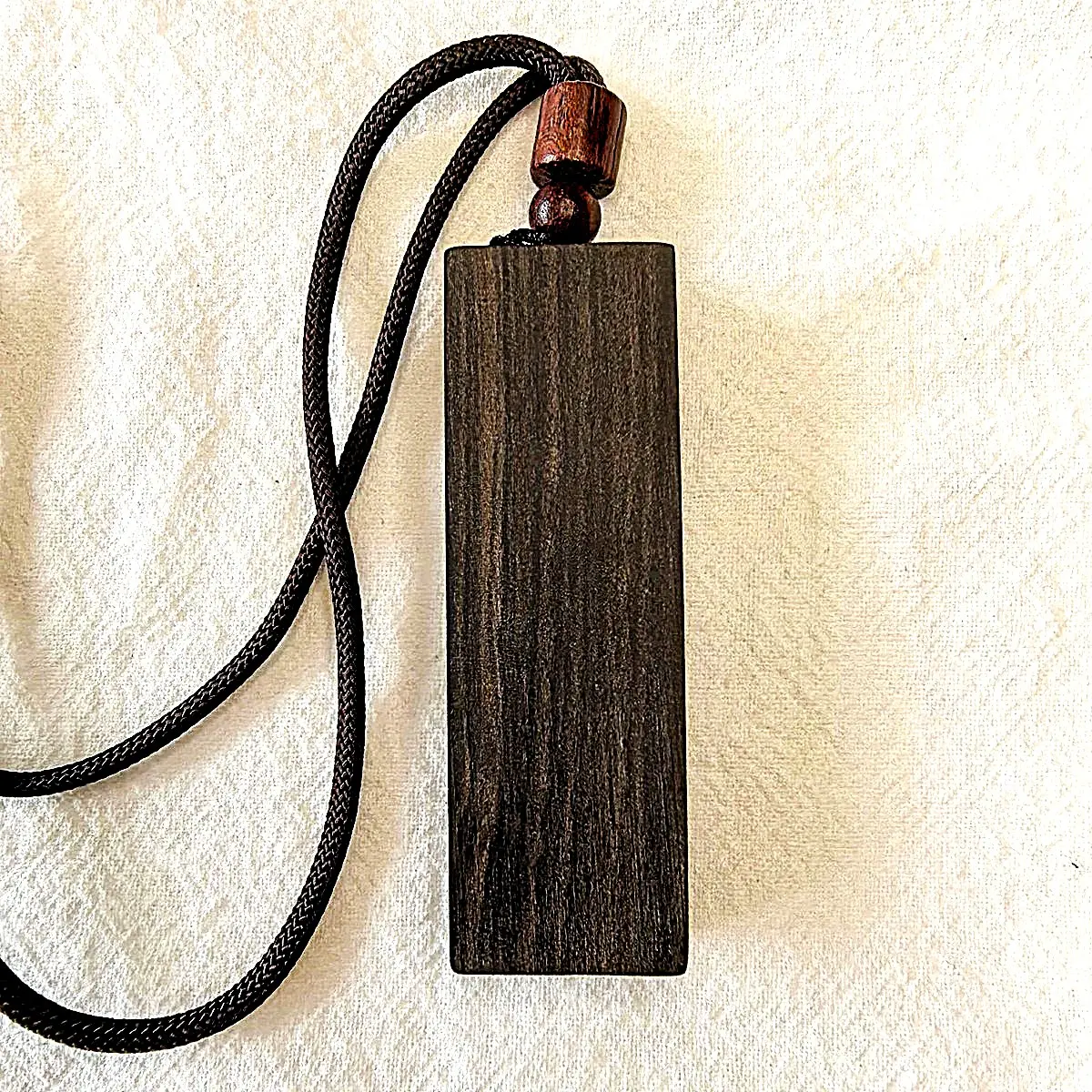 Natural Agarwood Pendant Necklace | Wood Energy | Handmade Wooden Pendant Necklace, Natural Wood Necklace for Men & Women, Wooden Pendant Necklace, Aromatic Wood Necklace, Handmade Wooden Necklace