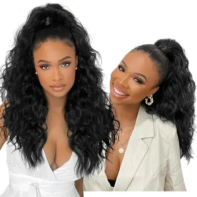 Half Up Half Down Two Ponytail Black Girls TikTok Shop