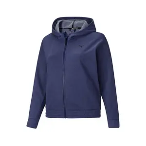 PUMA Womens Train Favorite Fleece Hoodie Plus Athletic Outerwear Casual - Blue