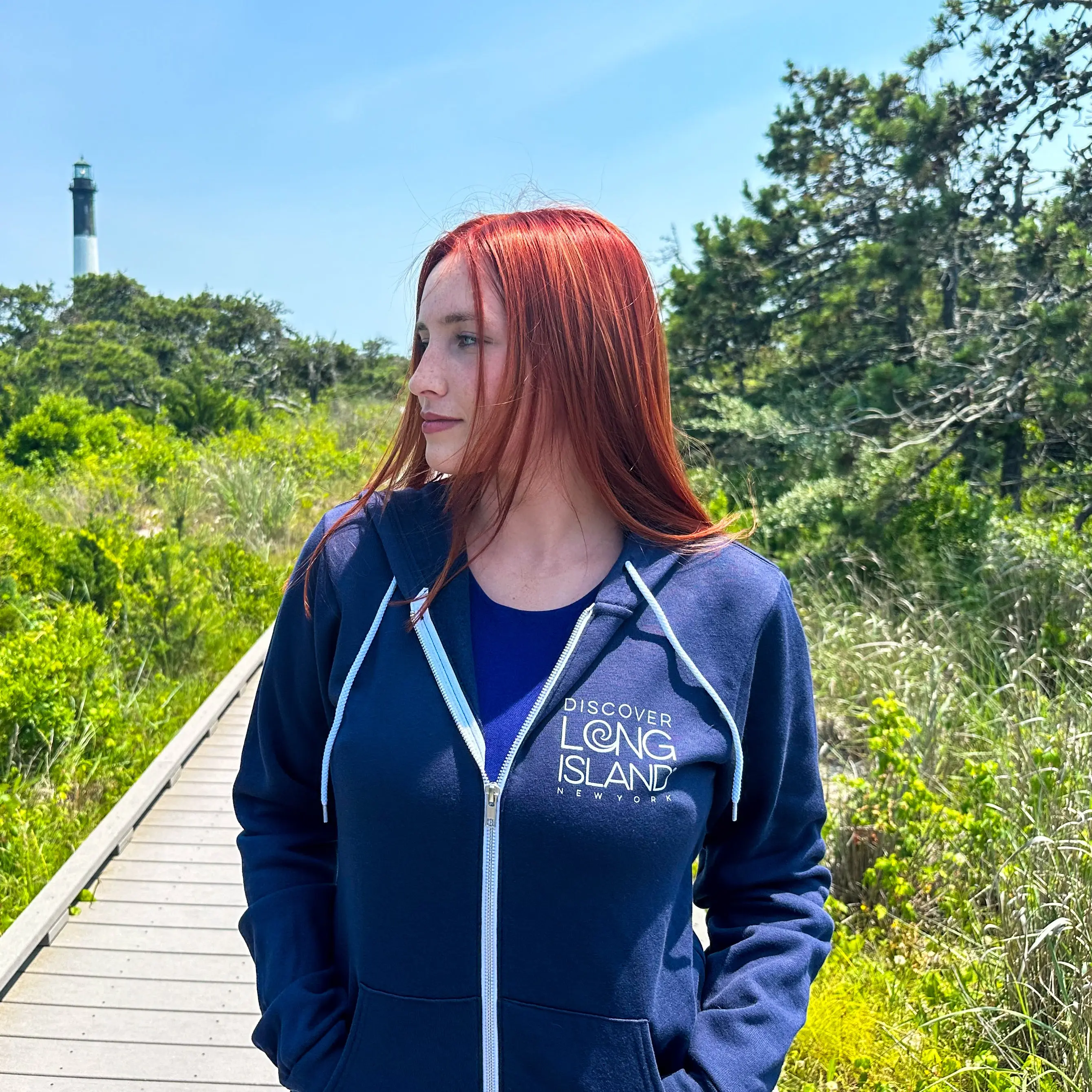 Unisex Hamptons Full-Zip Hoodie x Discover Long Island