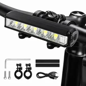 【Summervibes】Super Bright Bike Headlight - USB Rechargeable LED, Waterproof Night Riding Gear, Ebike Accessories for MTB & E-Bike