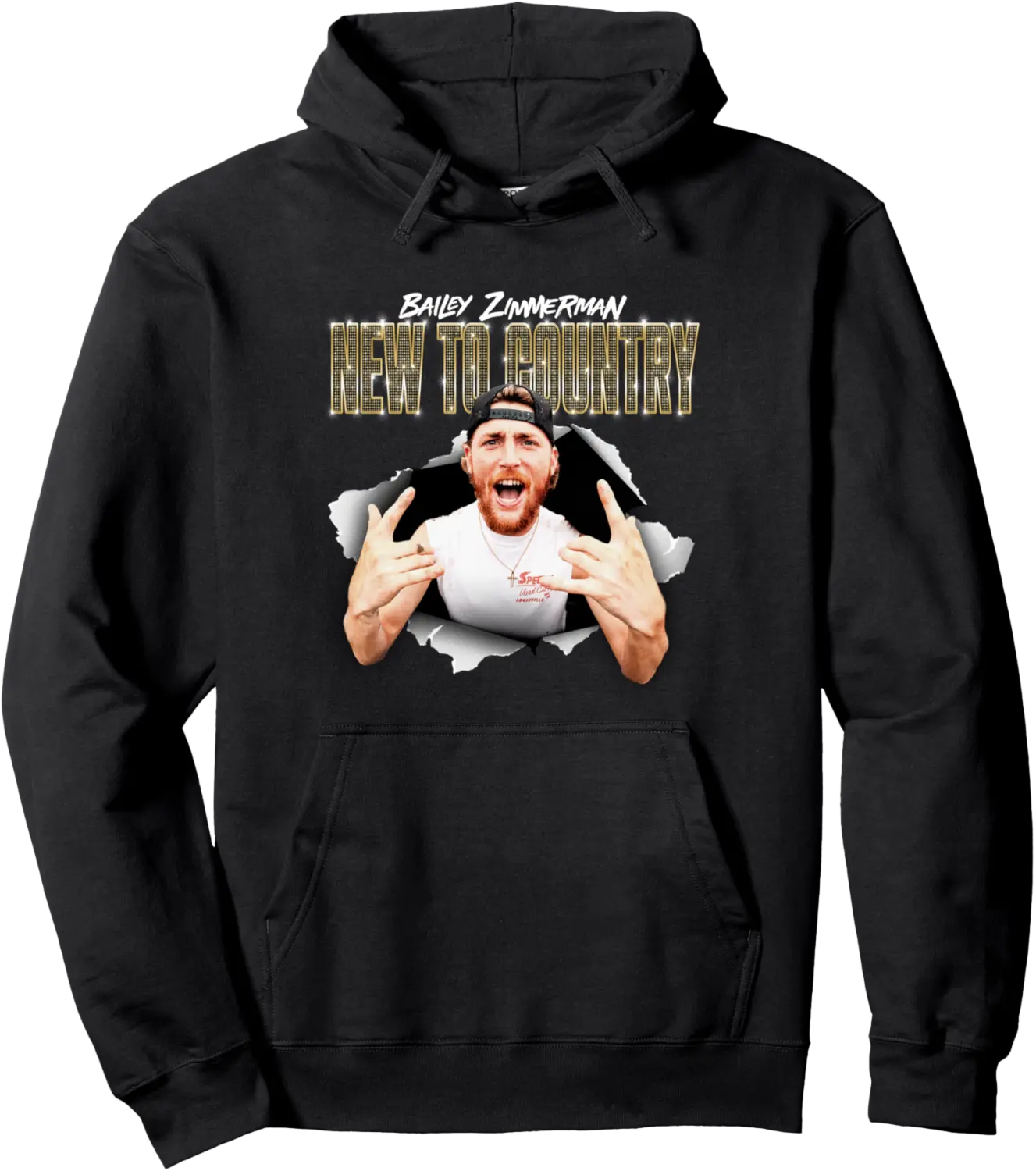 Bailey Zimmerman New to Country Tour Pullover Hoodie - Clydebell Shop 90B0FBNLNSCR
