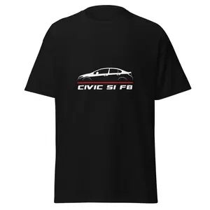 Premium T-Shirt For Civic Si FB 2011-2015 Car Enthusiast Grandpa Dad Son Birthday Gift Men's Tee Classic Cotton
