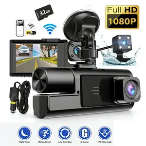 🚗 Game-Changer! 3-Lens Dash Cam + FREE 32G Card For Uber, Lyft & Delivery Drivers 🚗🚗 Non-rechargeable, must be used while plugged in.