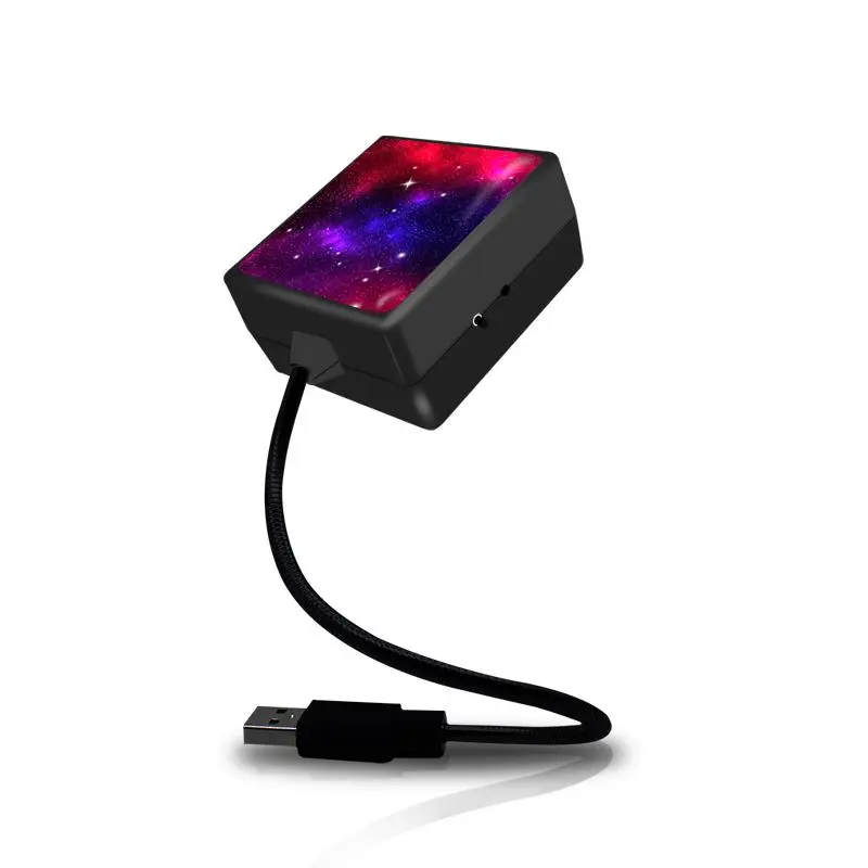USB Star Projector Night Light - Adjustable Romantic Galaxy Roof Light for Car & Bedroom, Portable LED Atmosphere Ambient Lighting, Plug & Play Starry Sky Projector for Wall, Party & Gaming Room Decor