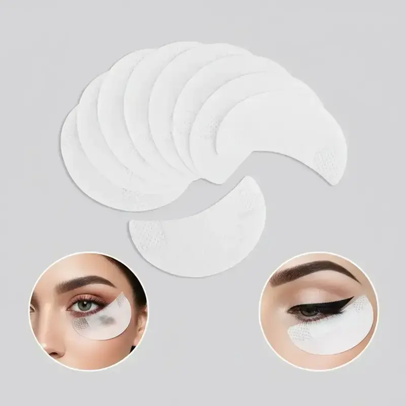Eye Makeup Shields, 100pcs/set Strong Self-adhesive Eyeshadow Pads, Multifunctional Protector Guards for Eyeliner, Mascara and Lip Makeup Application, Gift, Makeup Products, Cosmetic Tools, White
