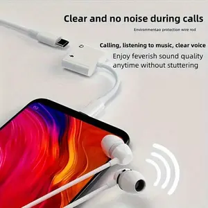 USB-C Audio Converter High-Quality USB-C to 3.5mm Audio Adapter with Charging Dock | USB-C Converter for iPhone, compatible with Samsung & More | Male to Female Connection, USB-C Power Delivery, Stereo Jack Dongle