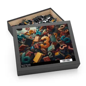Floating Colorful Numbers Puzzle | 120-500 Piece Jigsaw