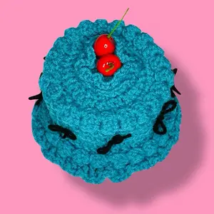 Cake Trinket Box Crocheted