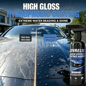 COVRELIS nano car coating spray - 500ml Fast-Acting Car Paint Polish & Sealant, Long-Lasting Hydrophobic Protection, Anti-Stain & Anti-Fading, Perfect for Daily Car Care