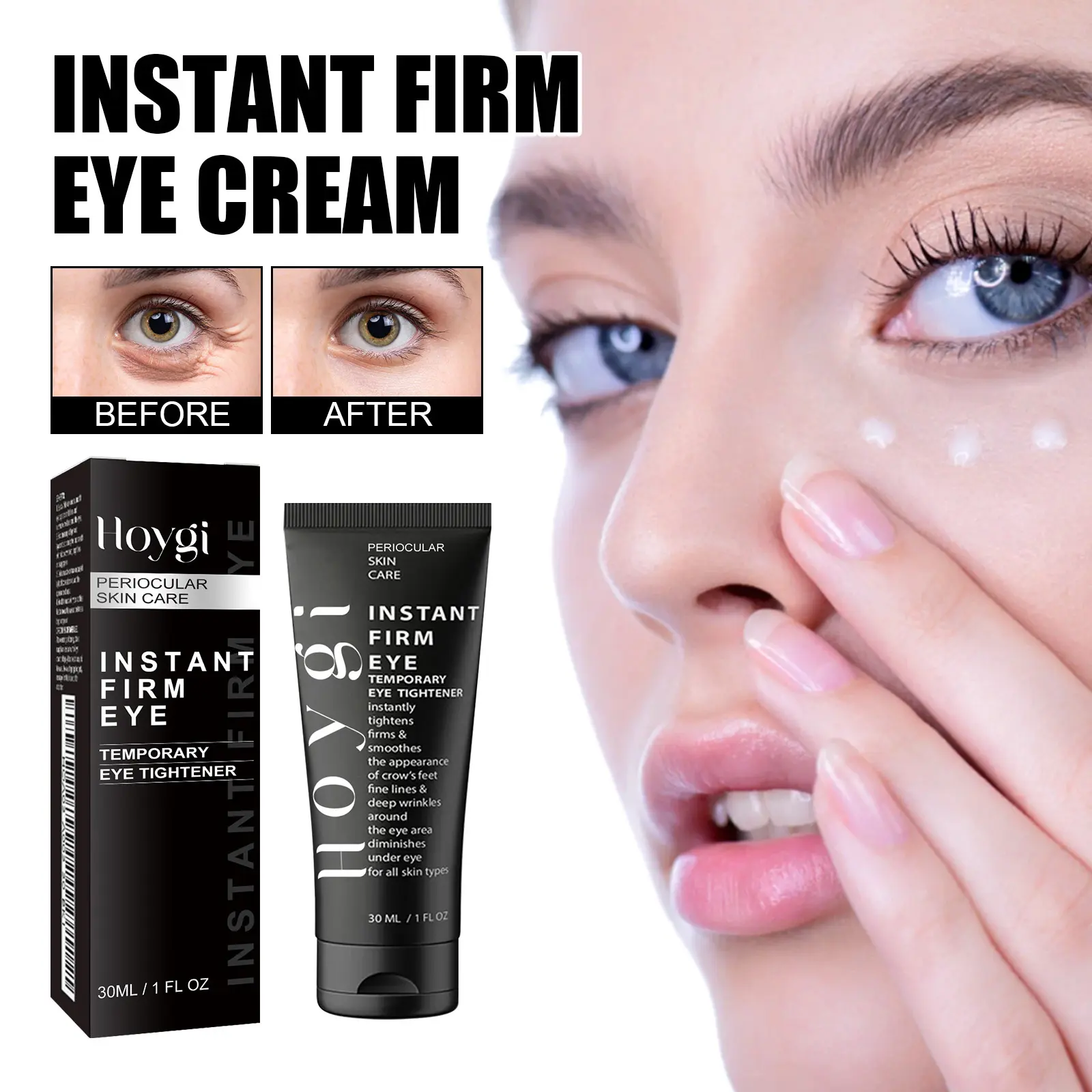 Firming Eye Cream for Fine Lines, Under-Eye Bags & Dark Circles, Hydrating Eye Treatment with Collagen & Hyaluronic Acid,Eye Cream , Firming , Collagen , Hyaluronic Acid , Fine Lines , Puffy Eyes , Dark Circles , Hydrating , Under-Eye Moisturizer