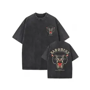 Bad Omens The Death of Peace of Mind Vintage Gothic T-Shirt - Oversized Unisex Band Tee with Panther Graphic & Logo Print, Soft Washed Retro Rock Shirt for Men & Women, All-Season Comfort Fit, Loose Round Neck, Gothic Style, Bold Statement