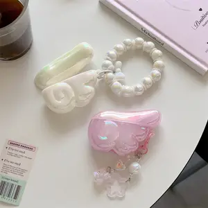 AirPods 4/Pro/Pro2 Earphone Case | Cute Plated Wing Design | Hanging Decoration | Best Friend Gift | Suitable for AirPods 1 2 3 4 Pro Pro2 | Earbuds Gift