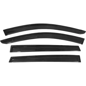 Window Visors Compatible with 2013-2018 Toyota RAV4, Acrylic Dark Smoke 4PCS Sun Rain Shade Guard Wind Vent Air Deflector by MOTORSPORTS, 2014 2015 2016 2017