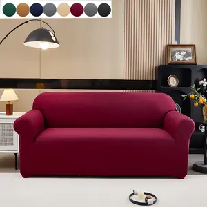 1-Piece Stretch Sofa Couch Covers –, All-Season, Machine & Hand Washable, Anti-Scratch & Non-Slip, One-Piece Wrap Design, Fits Living Room Sofa (Comes with 1 Pillowcase)