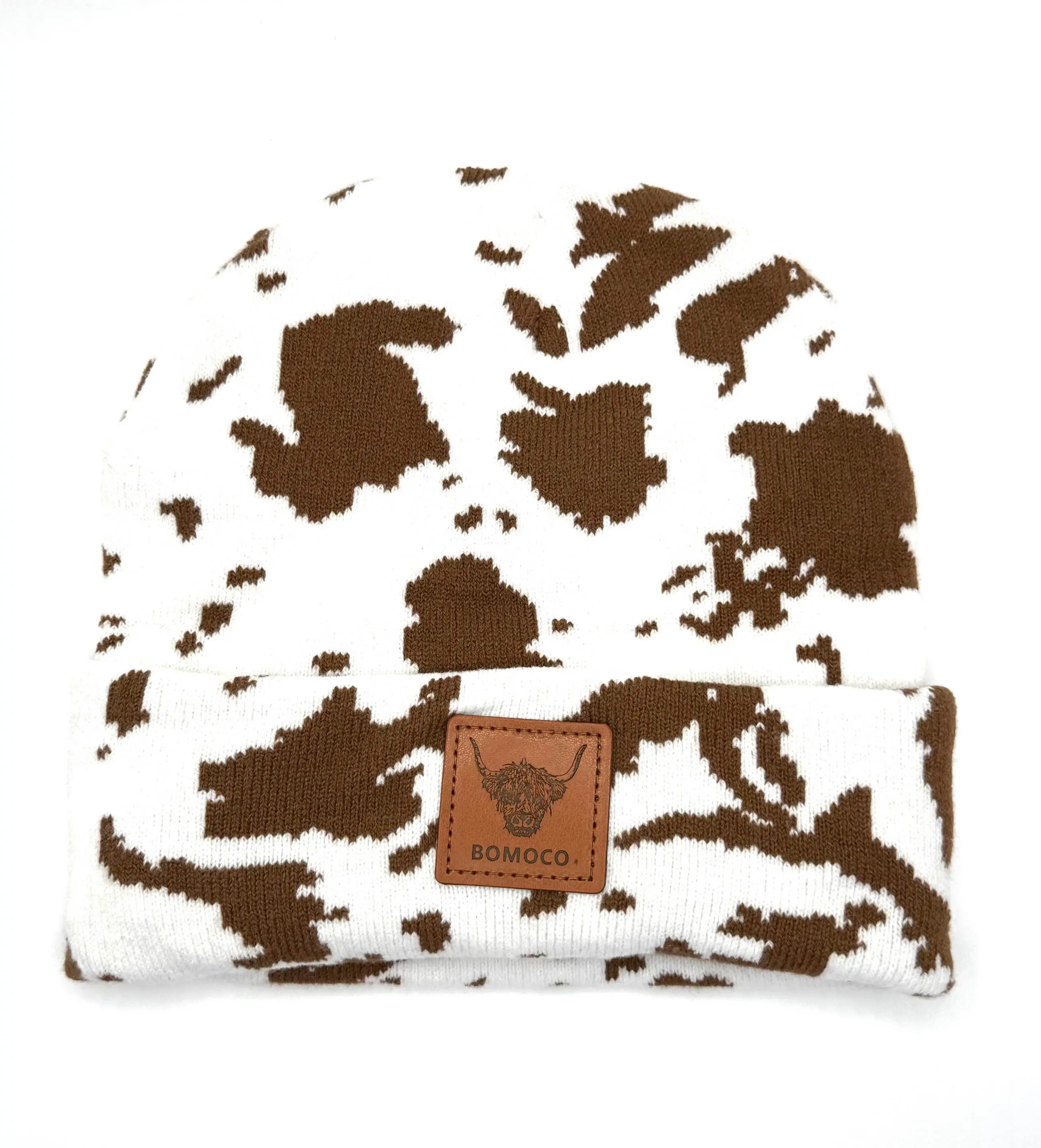 Stylish Cow Print Beanie – Perfect Balance of Comfort and Trend