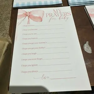 Baby Shower Games Notepads - Fun, Disposable Notepads for Baby Shower Party Activities