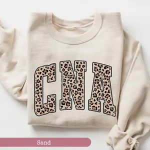 CNA Leopard Sweatshirt, CNA Life Sweatshirt, CNA Life Nurse Sweatshirt, Certified Nursing Assistant Gift, Cna Sweatshirt, Cna Student