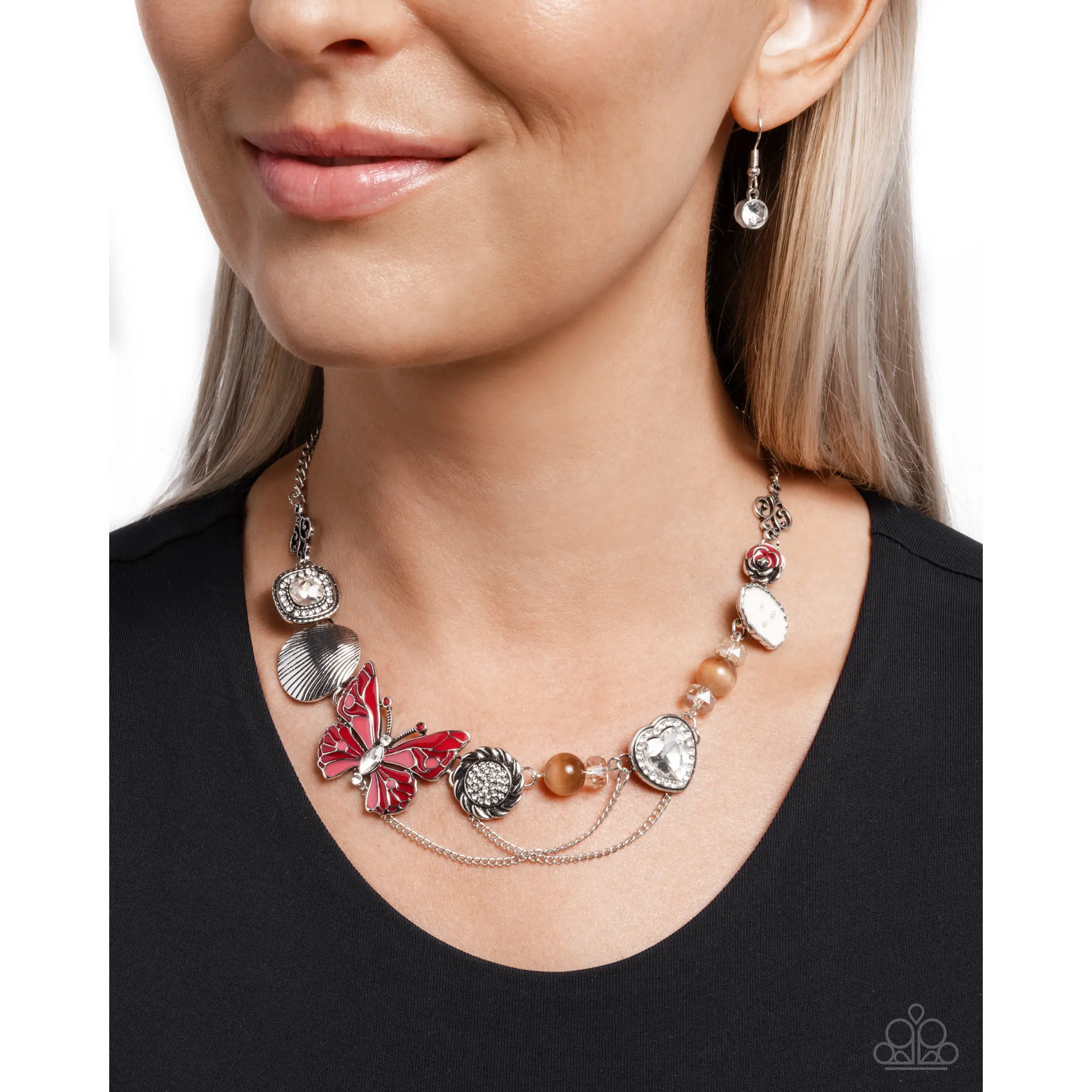 Paparazzi Whimsical Whisper - Red Necklace P2ST-RDXX-146XX