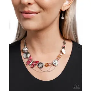 Paparazzi Whimsical Whisper - Red Necklace P2ST-RDXX-146XX